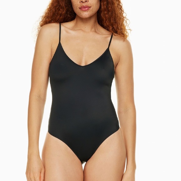 NWT Aritzia Wilfred Poetry Bodysuit Black Sz XS Worn once - Picture 2 of 10